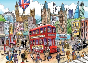 Cobble Hill: Doodletown London Calling (1000) legpuzzel