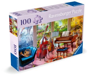 Ravensburger: Feel Well and Puzzle - 4 Seasons in Music (100XL) legpuzzel
