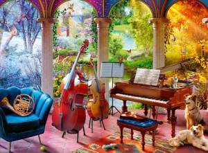 Ravensburger: Feel Well and Puzzle - 4 Seasons in Music (100XL) legpuzzel