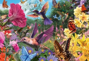 Ravensburger: Hummingbirds and Butterflies (200XL) legpuzzel