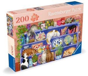 Ravensburger: Cats on Shelf (200XL) legpuzzel