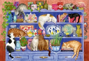 Ravensburger: Cats on Shelf (200XL) legpuzzel