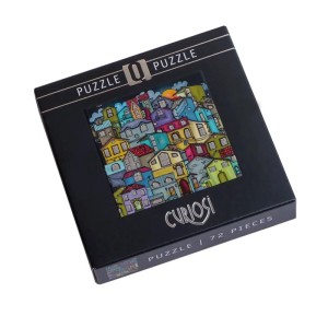 Curiosi: Village - Zilver (72) minipuzzel