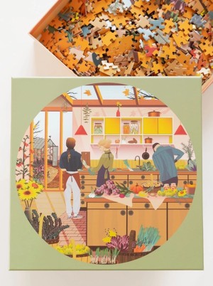 Vissevasse: Fresh From the Garden (1000) ronde puzzel