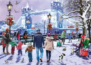 Gibsons: Tower Bridge at Christmas (1000) kerstpuzzel