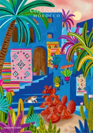 Ravensburger: Chefchaouen, Morocco (99) minipuzzel