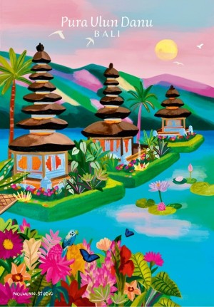 Ravensburger: Pura Ulun Danu, Bali (99) minipuzzel