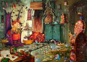 Grafika: Witch Reading - Francois Ruyer (500) legpuzzel