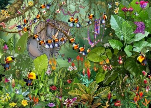 Grafika: Jungle - Francois Ruyer (500) legpuzzel