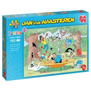 Jan van Haasteren Junior: Trampoline Springen (150) kinderpuzzel