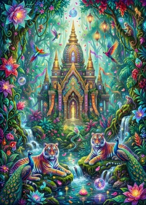 Bluebird: The Tiger Sanctuary (500) verticale puzzel