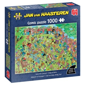 Jan van Haasteren: Grijp je Kaas (1000) SCHADE AAN DOOS OP = OP