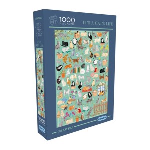 Gibsons: The Art File - It's a Cat's Life (1000) verticale puzzel