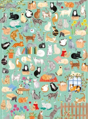 Gibsons: The Art File - It's a Cat's Life (1000) verticale puzzel