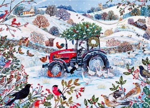 Gibsons: Festive Farm (1000) kerstpuzzel