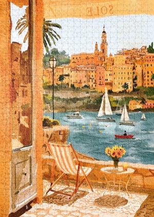 Piecely: Menton France (1000) verticale puzzel