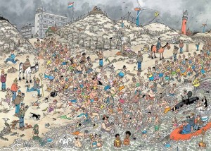 Jan van Haasteren: New Year's Dip (1000) legpuzzel