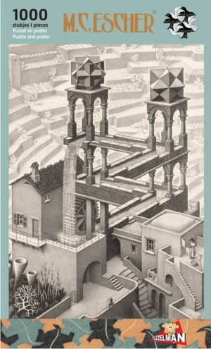 Escher: Waterval (1000) verticale puzzel OP = OP
