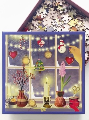 Vissevasse: Christmas Window (500) kerstpuzzel