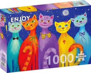 Enjoy: Smiling Cats (1000) kattenpuzzel