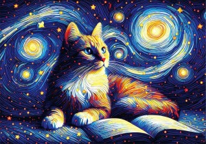 Yazz: Starry Cat (1000) kattenpuzzel