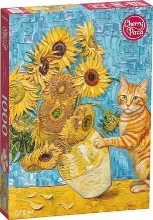Cherry Pazzi: Cat and Art (1000) verticale puzzel