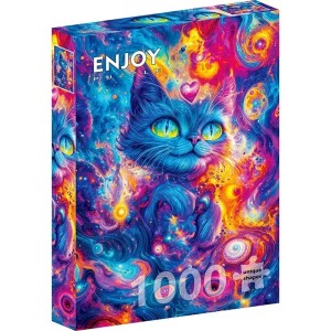 Enjoy: Cosmic Cat (1000) verticale puzzel