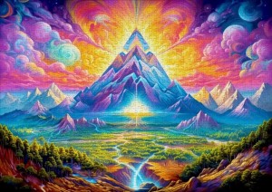 Enjoy: Woodland Pyramids (1000) legpuzzel