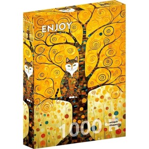 Enjoy: Gustav Klimt's Cat in the Tree of Life (1000) verticale puzzel