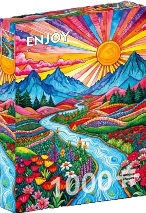 Enjoy: Colorful Highlands (1000) verticale puzzel