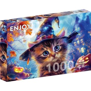 Enjoy: Little Witch Cat (1000) halloweenpuzzel