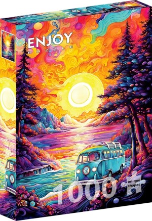 Enjoy: Van Life at the Beach (1000) verticale puzzel