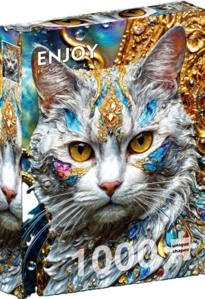 Enjoy: Jeweled Cat (1000) verticale puzzel