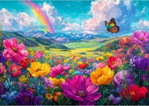 Enjoy: Rainbow Meadow (1000) legpuzzel
