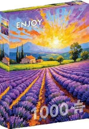 Enjoy: Lavender Sunset (1000) verticale puzzel