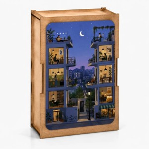 Bywood: Moonlight Apartments (100) houten minipuzzel