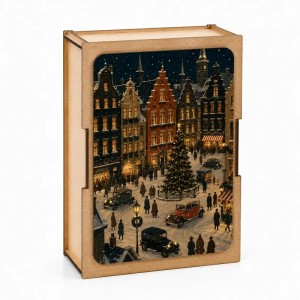 Bywood: Christmas Eve (100) houten minipuzzel