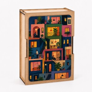 Bywood: Rooms of Color (100) houten minipuzzel