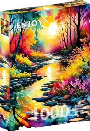 Enjoy: Spring Stream (1000) verticale puzzel