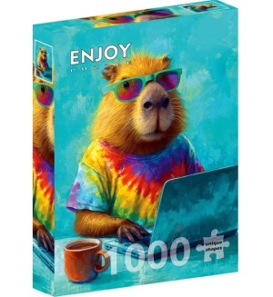 Enjoy: Cool Capybara (1000) verticale puzzel