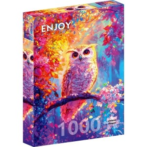 Enjoy: Blossom Owl (1000) verticale puzzel