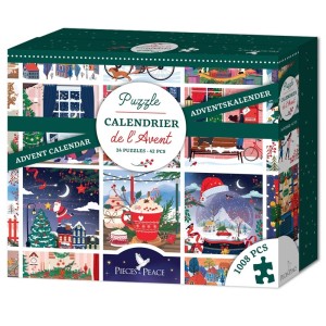 Pieces and Peace: Advent Calender (24x42) kerstpuzzel