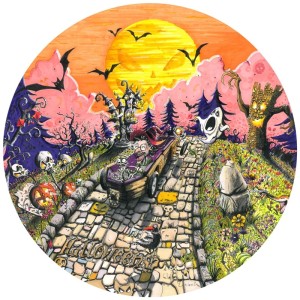 Grafika: Halloween (501) ronde puzzel