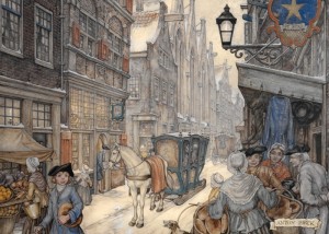 Puzzelman: Anton Pieck - Bakkerij met Arrenslee De Star (1000) legpuzzel