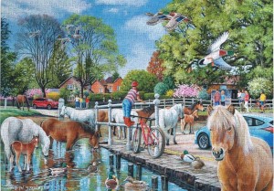 House of Puzzles: New Forest Ponies (1000) paardenpuzzel