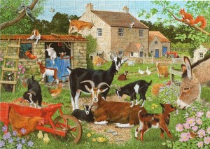 House of Puzzles: Nanny, Billy and the Kids (500BIG) legpuzzel