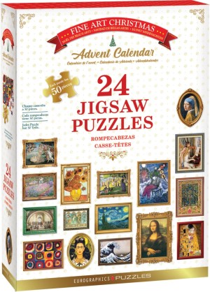 Eurographics: Advent Calendar - Modern Fine Art Christmas (24x50) kerstpuzzels