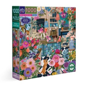 Eeboo: English Flower Shop (1000) vierkante puzzel