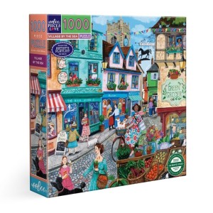 Eeboo: Village by the Sea (1000) vierkante puzzel