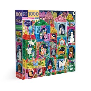 Eeboo: Christmas Cats (1000) kerstpuzzel